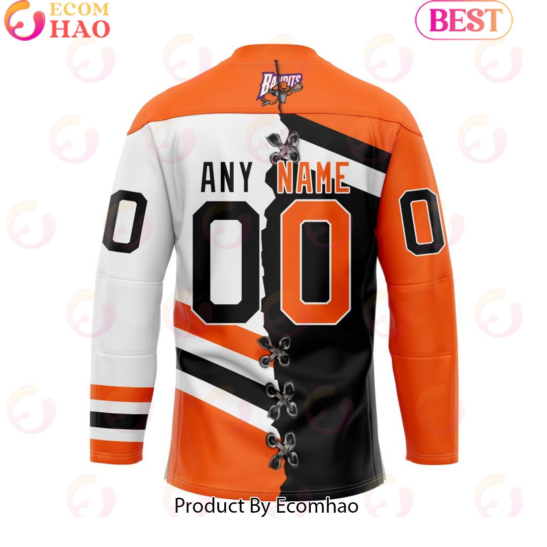 Personalized Buffalo Bandits Mix Home And Away Team Jersey Hockey Jersey