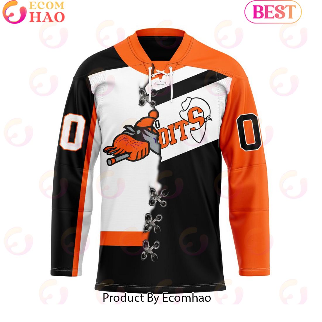 Personalized Buffalo Bandits Mix Retro And Home Jersey Hockey Jersey