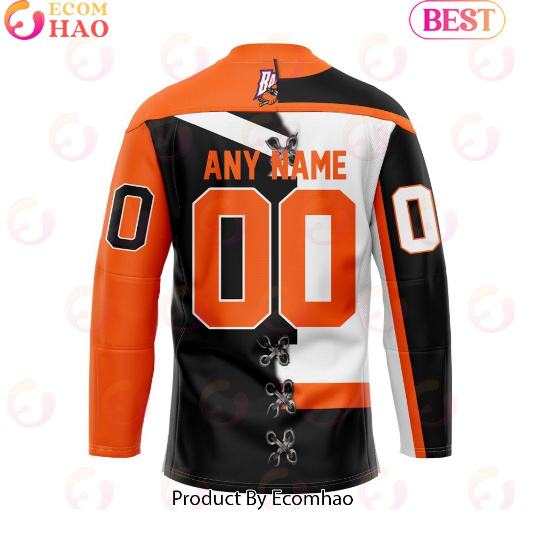 Personalized Buffalo Bandits Mix Retro And Home Jersey Hockey Jersey