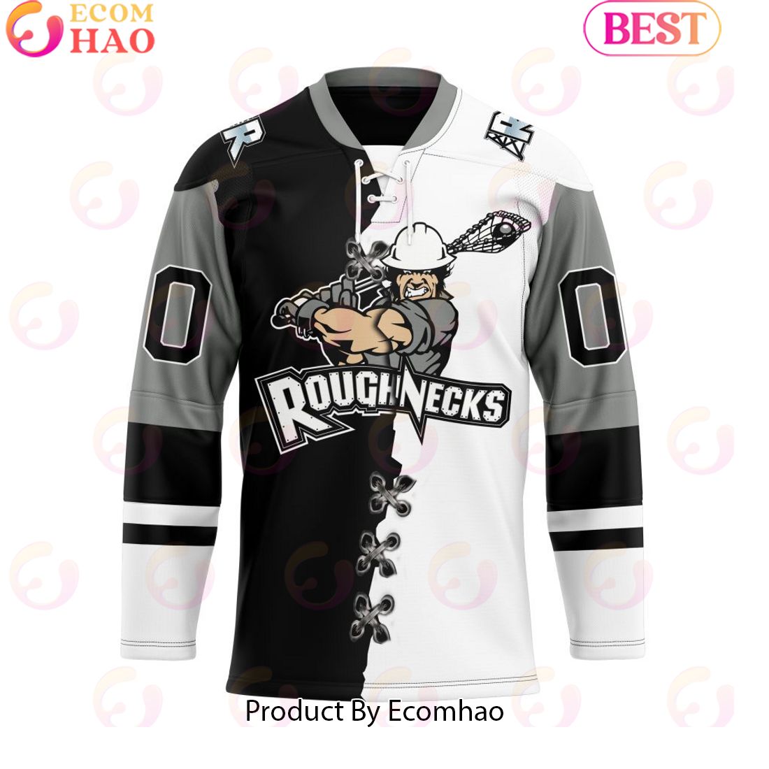 Personalized Calgary Roughnecks Mix Home And Away Team Jersey Hockey Jersey