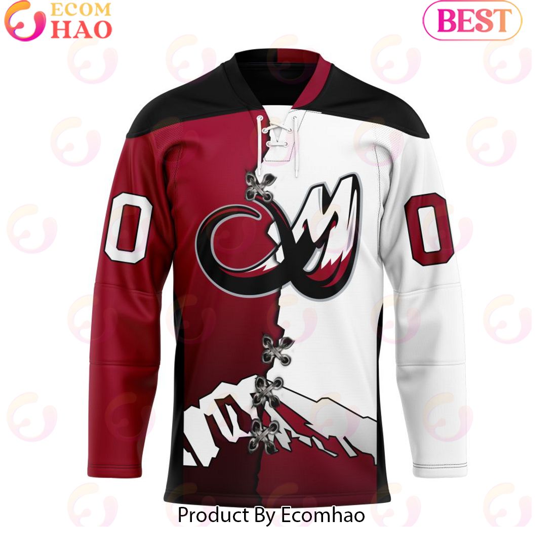 Personalized Colorado Mammoth Mix Home And Away Team Jersey Hockey Jersey