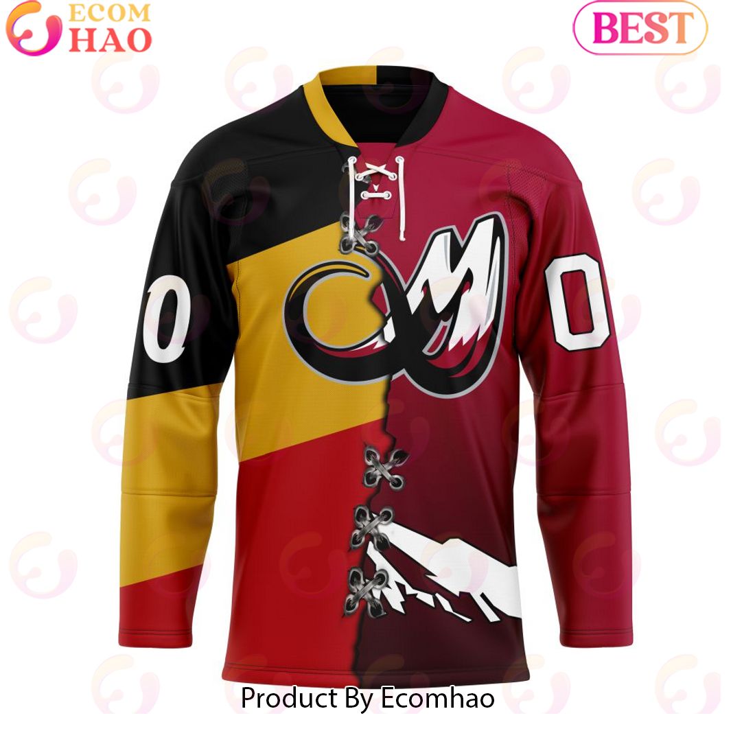 Personalized Colorado Mammoth Mix Retro And Home Jersey Hockey Jersey