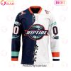Personalized New York Riptide Mix Retro And Home Jersey Hockey Jersey Personalized New York Riptide Mix Retro And Home Jersey Hockey Jersey