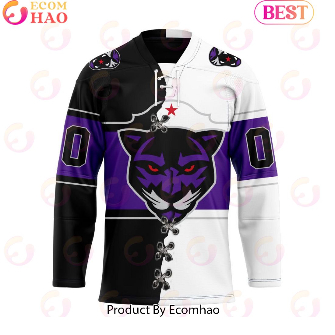 Personalized Panther City Lacrosse Club Mix Home And Away Team Jersey Hockey Jersey