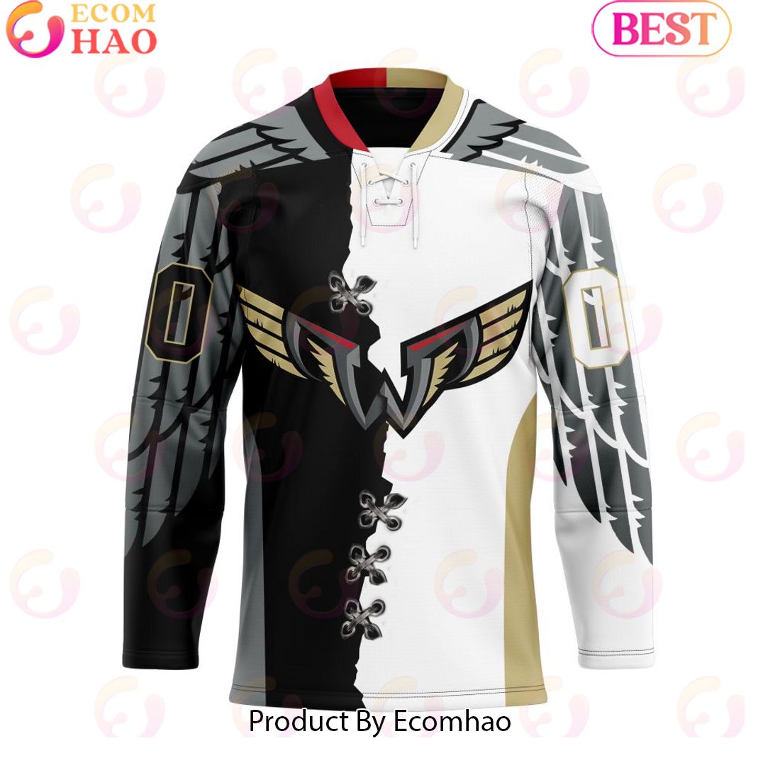 Personalized Philadelphia Wings Mix Home And Away Team Jersey Hockey Jersey