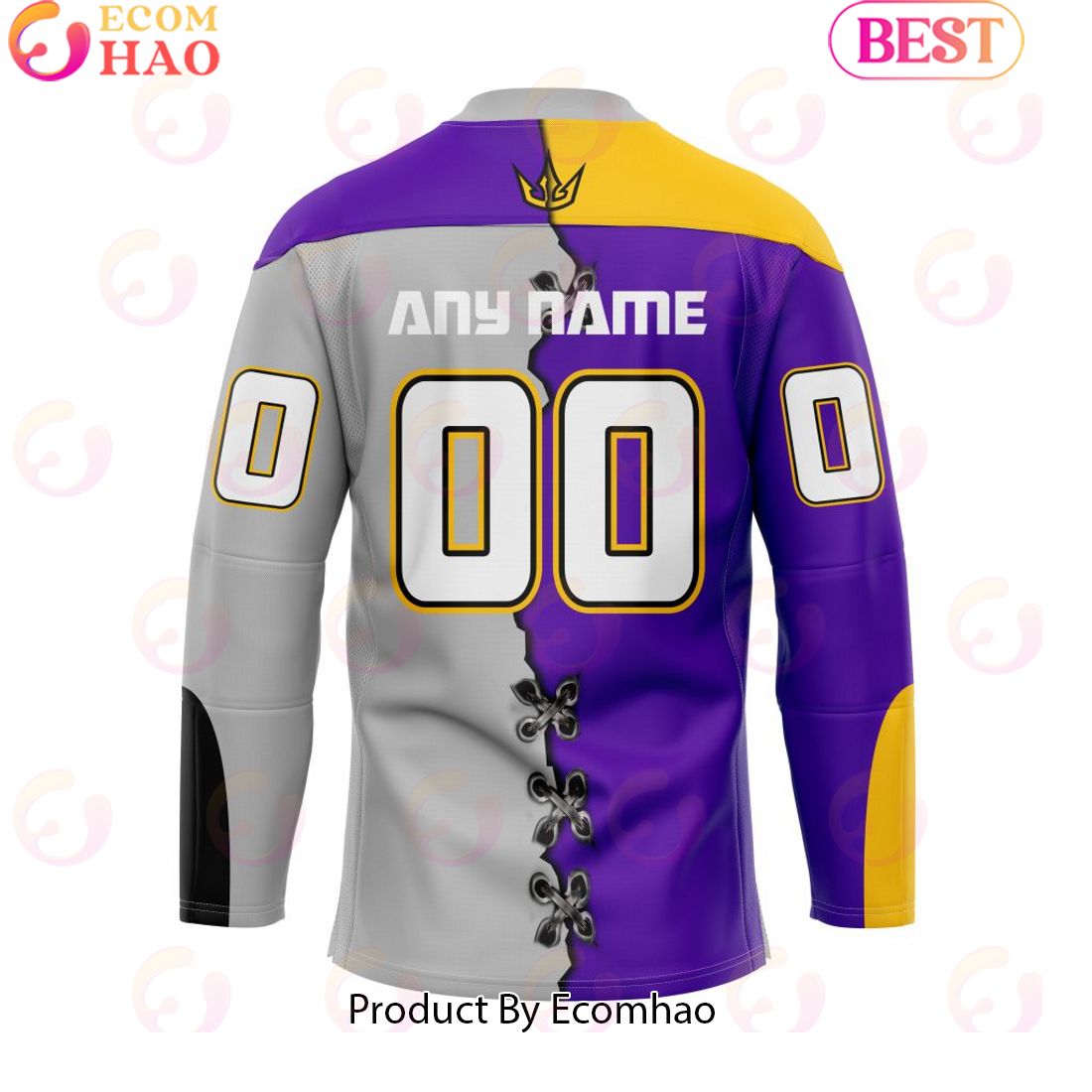 Personalized San Diego Seals Mix Home And Away Team Jersey Hockey Jersey