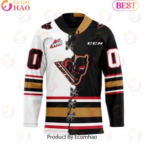 Custom Calgary Hitmen Mix Home And Away Hockey Jersey