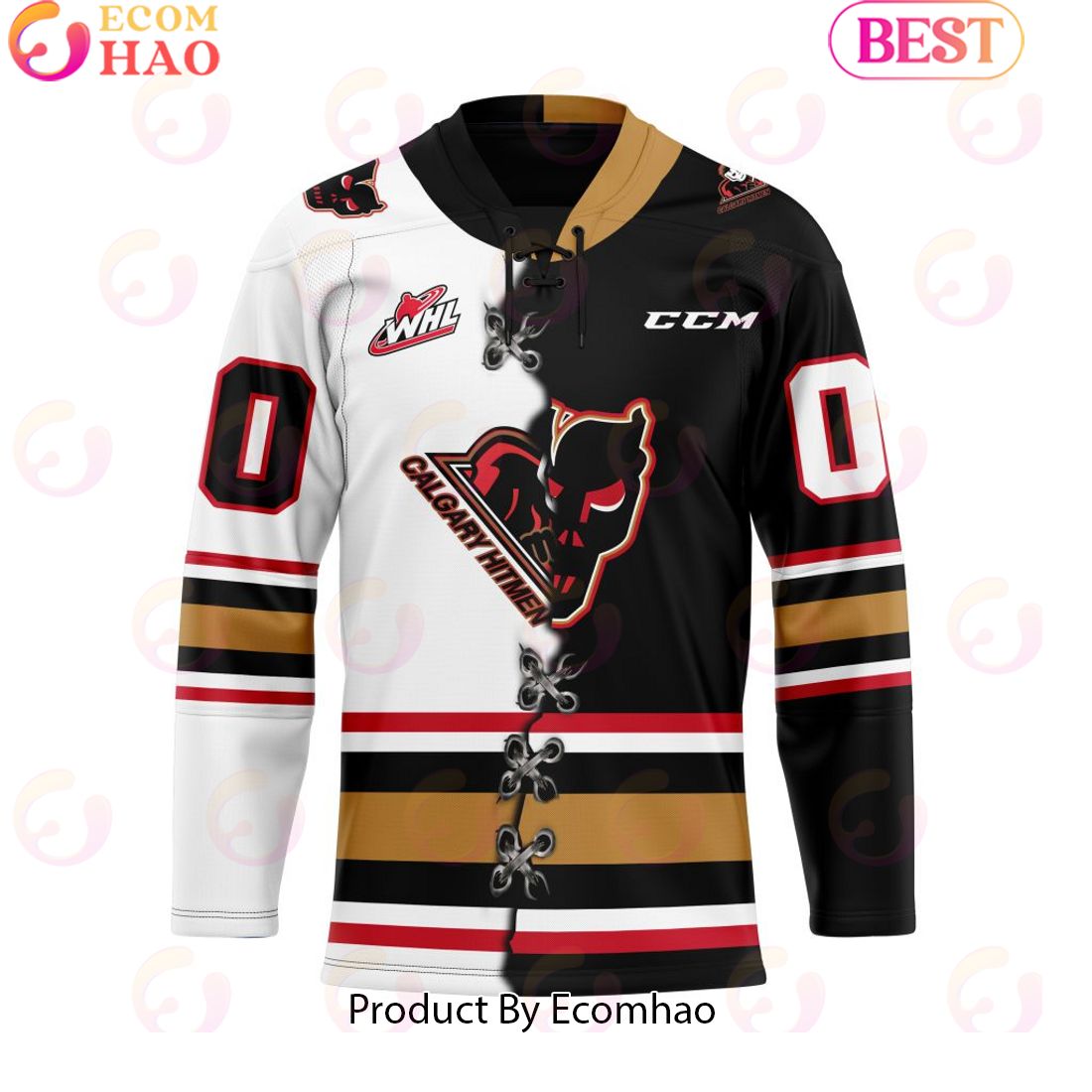 Personalized Vancouver Warriors Mix Home And Away Team Jersey Hockey Jersey