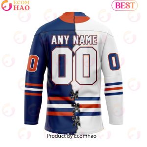 Custom Kamloops Blazers Mix Home And Away Hockey Jersey
