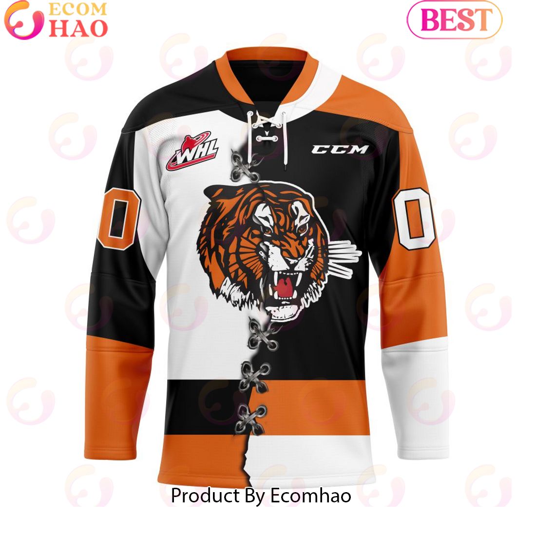 Custom Kamloops Blazers Mix Home And Away Hockey Jersey