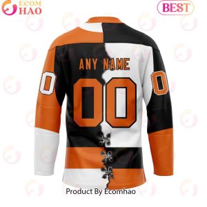 Custom Medicine Hat Tigers Mix Home And Away Hockey Jersey