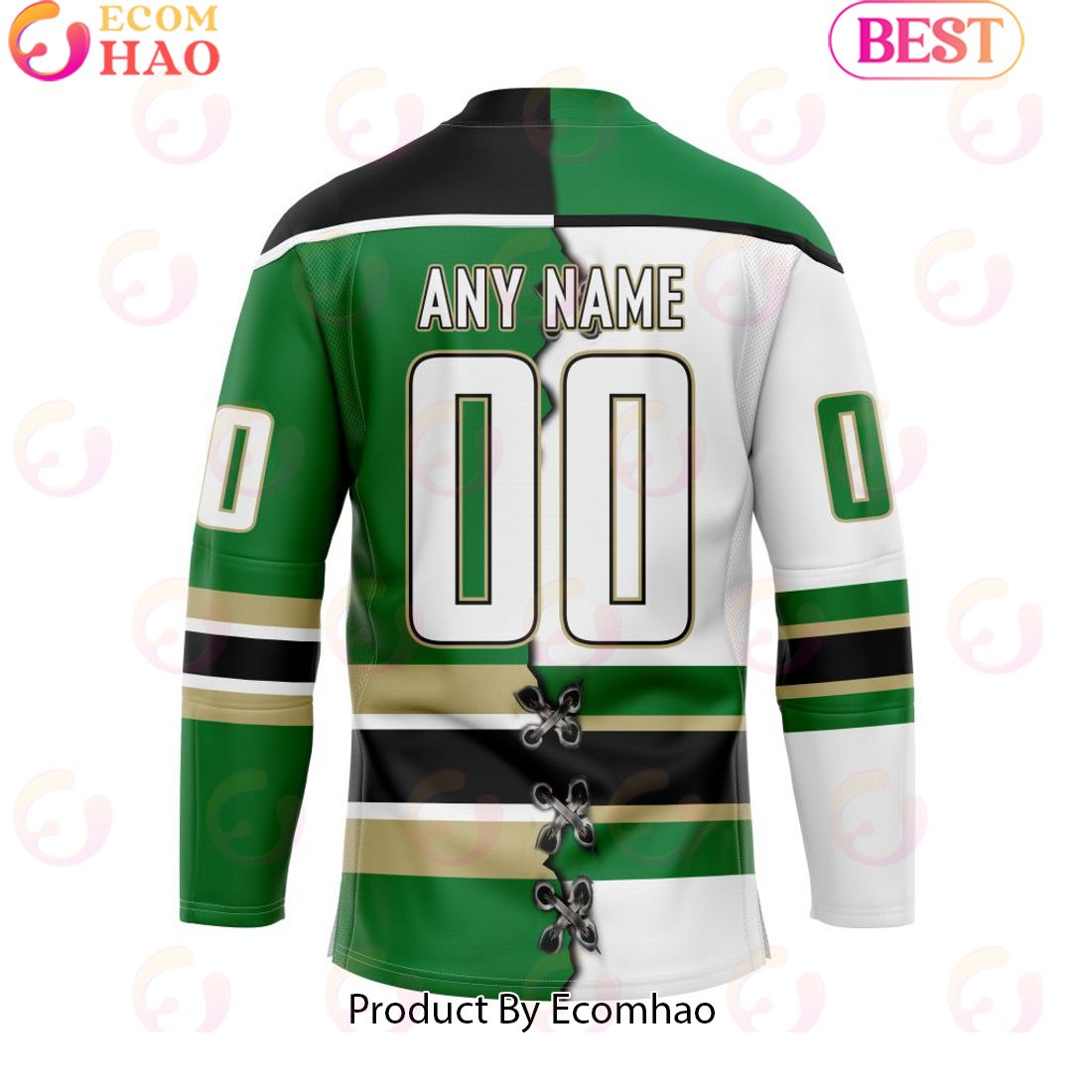 Custom Prince Albert Raiders Mix Home And Away Hockey Jersey