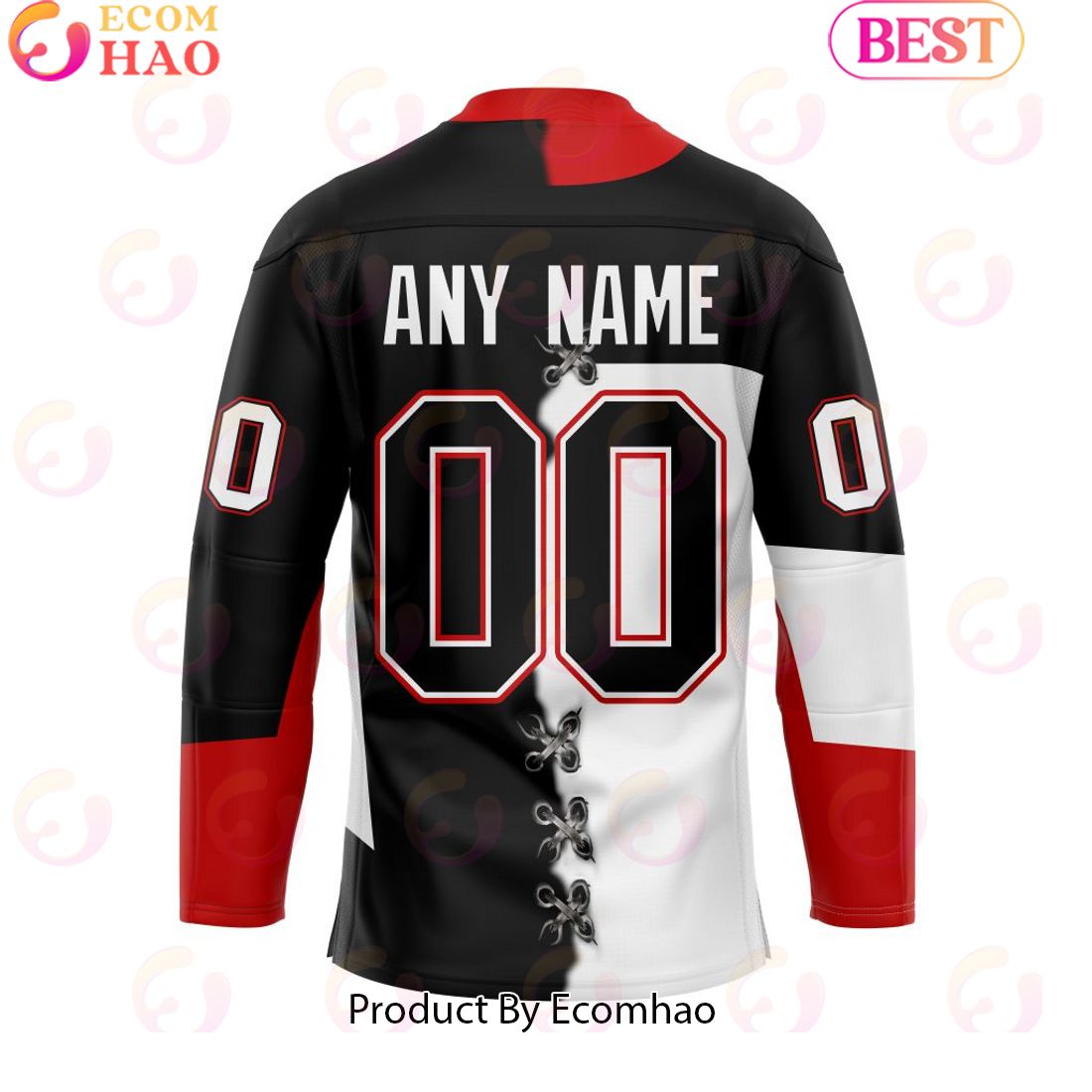 Custom Prince George Cougars Mix Home And Away Hockey Jersey