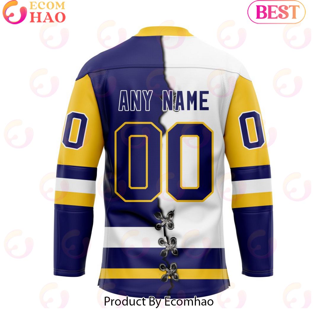 Custom Saskatoon Blades Mix Home And Away Hockey Jersey