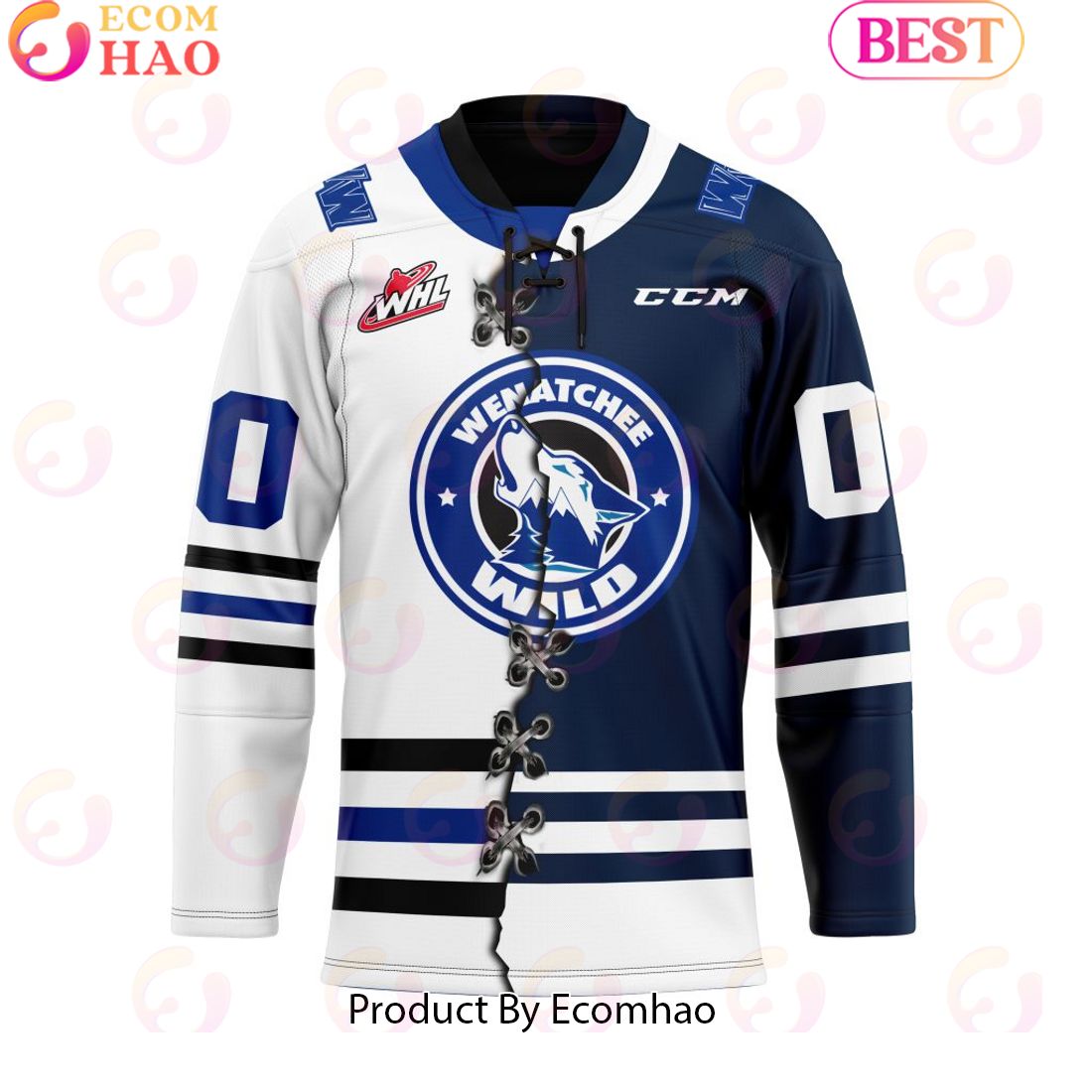 Personalized OHL Erie Otters Mix Home And Retro Hockey Jersey