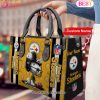 Custom Name NFL San Francisco 49ers Snoopy 3D Women Leather Hand Bag