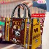 Custom Name NFL Tennessee Titans Snoopy 3D Women Leather Hand Bag