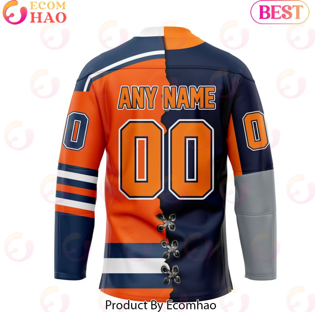 Personalized OHL Flint Firebirds Mix Home And Retro Hockey Jersey