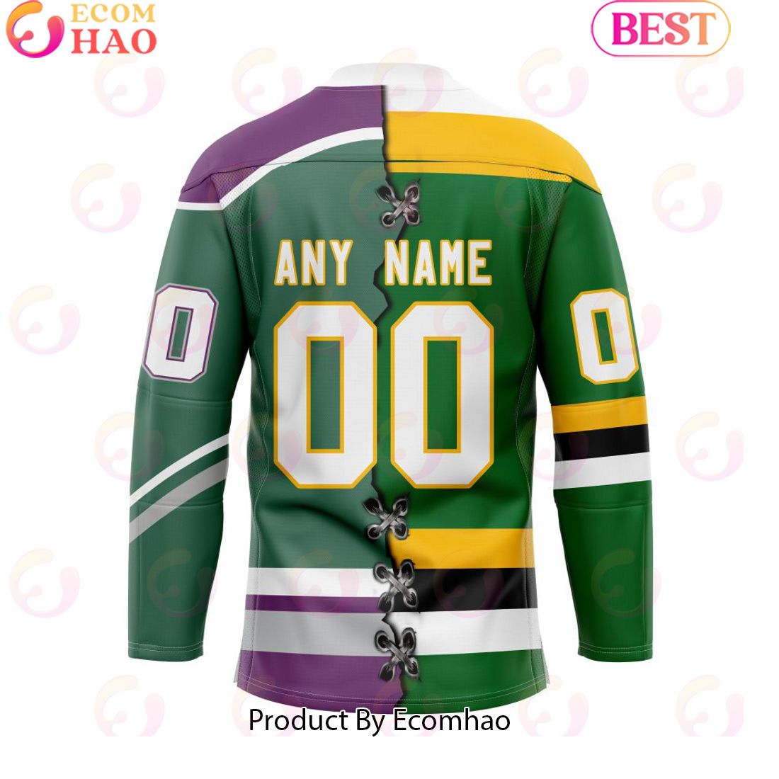 Personalized OHL London Knights Mix Home And Retro Hockey Jersey