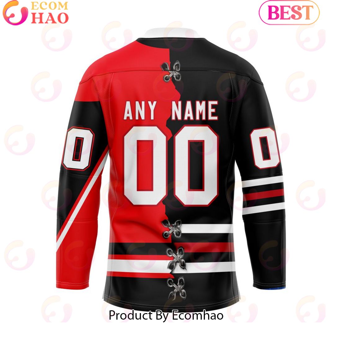 Personalized OHL Niagara IceDogs Mix Home And Retro Hockey Jersey