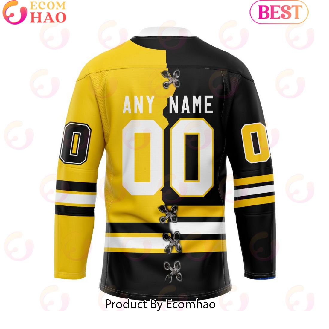 Personalized OHL North Bay Battalion Mix Home And Retro Hockey Jersey