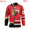 Personalized OHL Peterborough Petes Mix Home And Retro Hockey Jersey