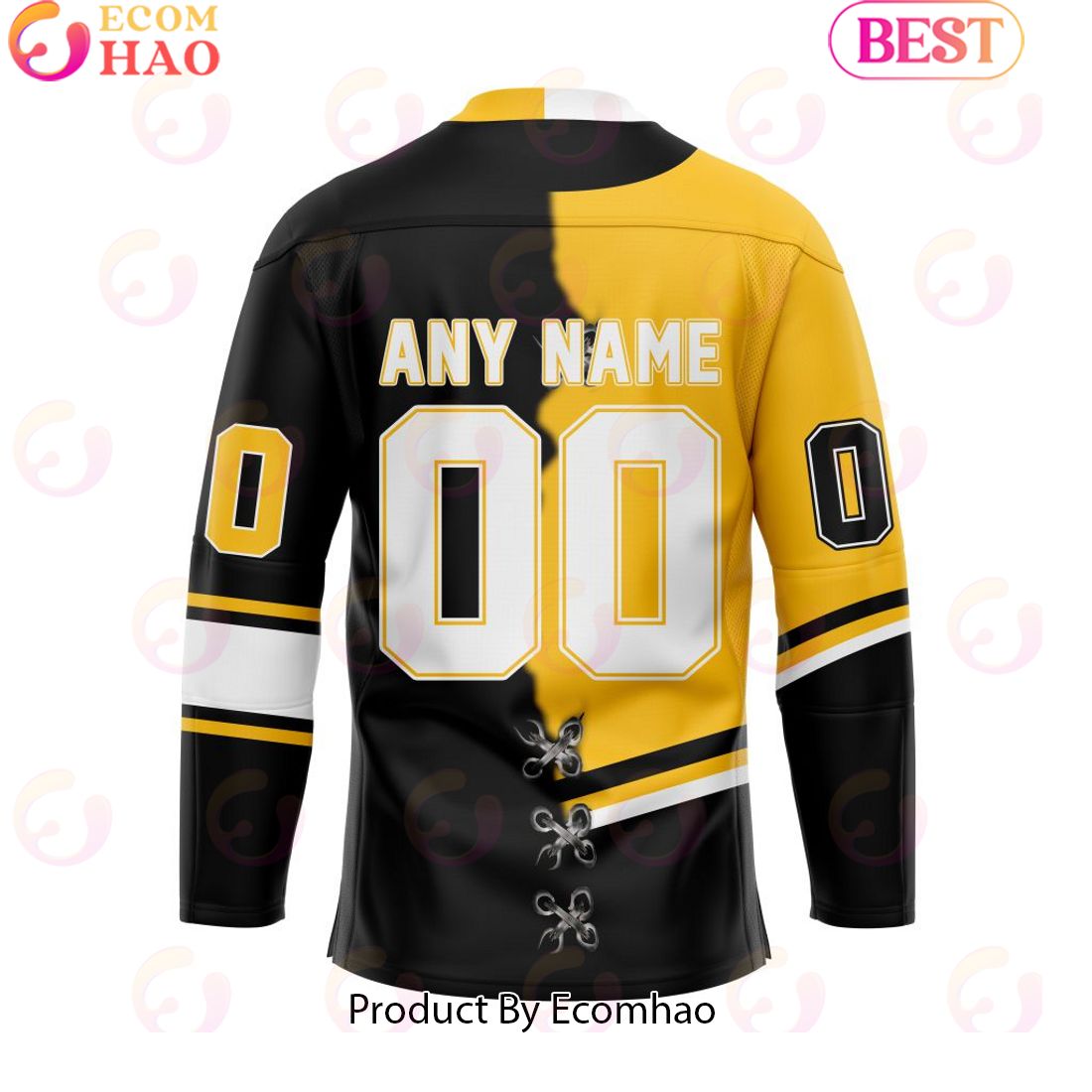 Personalized OHL Sarnia Sting Mix Home And Retro Hockey Jersey