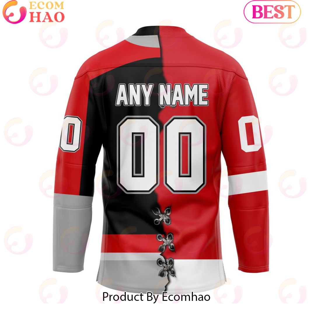 Personalized OHL Sault Ste. Marie Greyhounds Mix Home And Retro Hockey Jersey