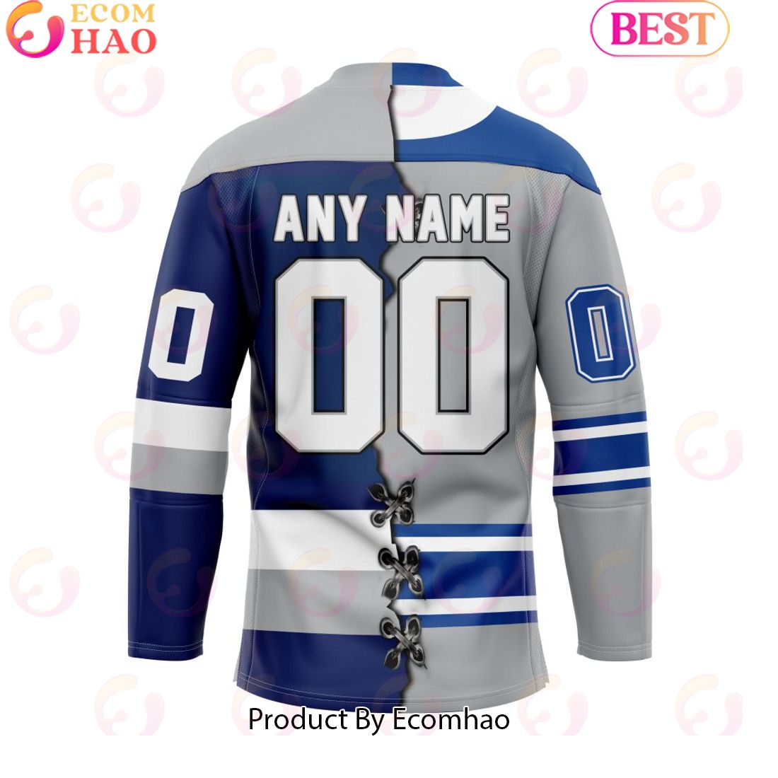 Personalized OHL Sudbury Wolves Mix Home And Retro Hockey Jersey