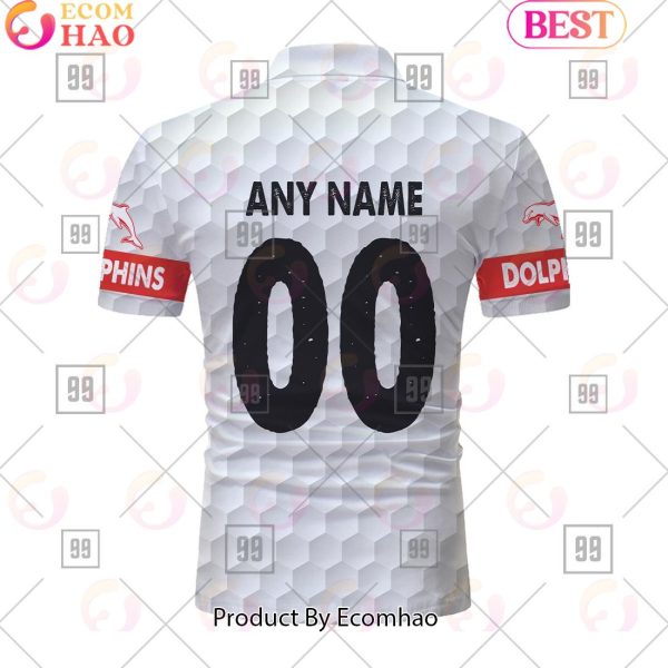 Personalized Golf NRL Dolphins Polo Shirt