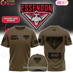 AFL Essendon Bombers Football Club Limited Edition Army Tee