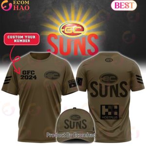 AFL Gold Coast Suns Football Club Limited Edition Army Tee