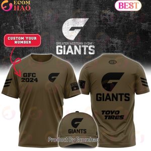 AFL GWS Giants Football Club Limited Edition Army Tee