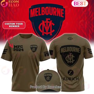AFL Melbourne Demons Football Club Limited Edition Army Tee
