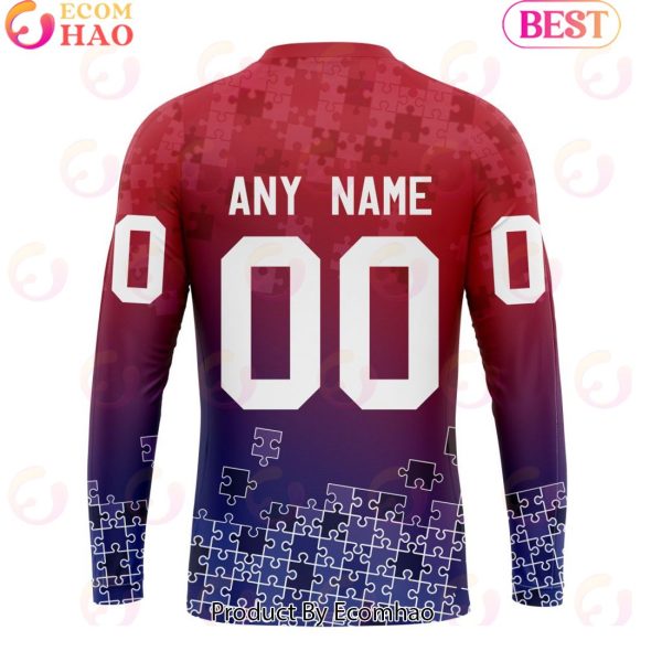 Personalized NHL Montreal Canadiens Special Autism Awareness Design ST2403 3D Hoodie