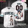 Arizona Diamondbacks Dragon Ball Son Goku Baseball Jersey Sand