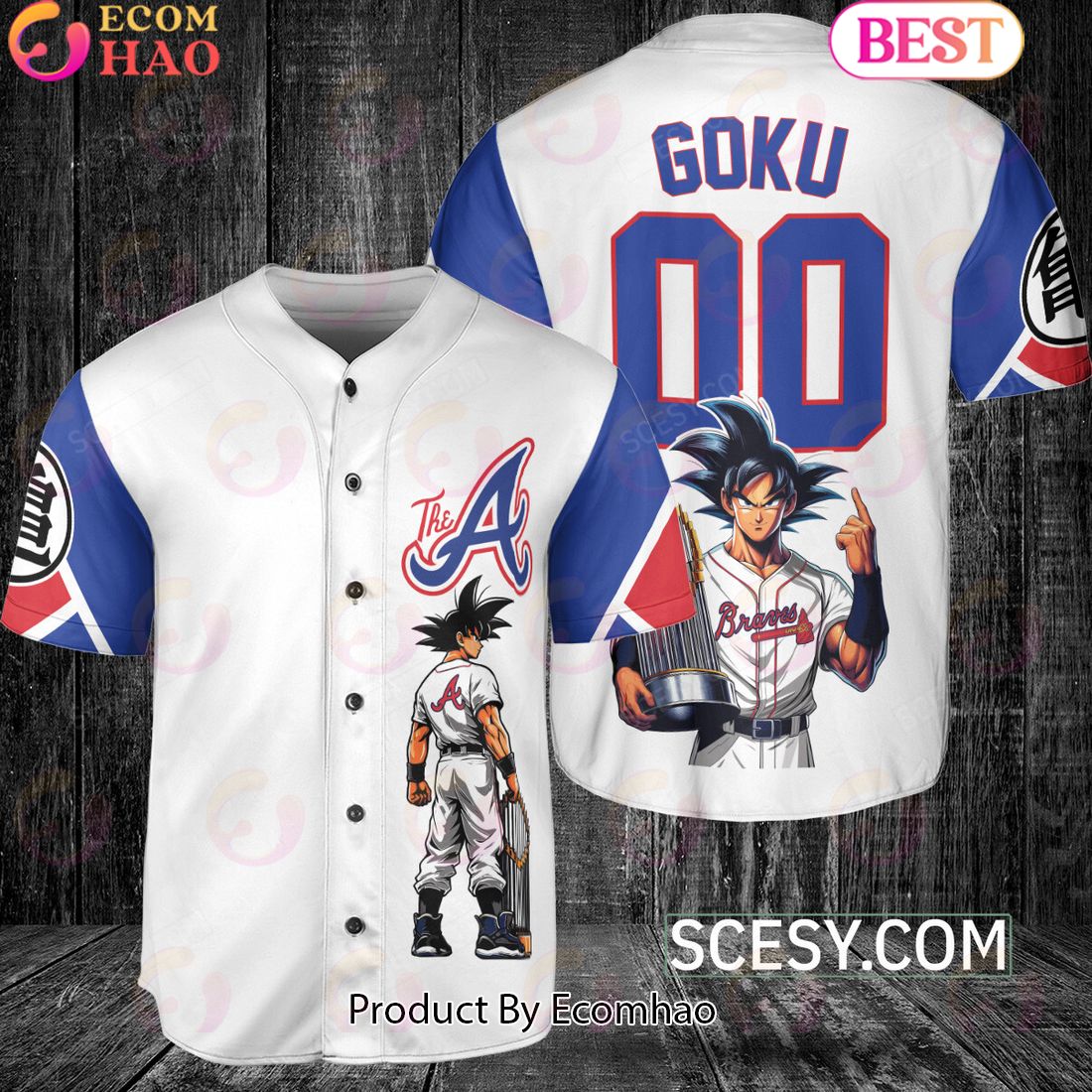 Arizona Diamondbacks Dragon Ball Son Goku Baseball Jersey Sand