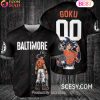 Baltimore Orioles Dragon Ball Son Goku Baseball Jersey Black Orange Baltimore Orioles Dragon Ball Son Goku Baseball Jersey Black Orange