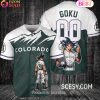 Cleveland Guardians Dragon Ball Son Goku Baseball Jersey Red