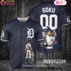 Houston Astros Dragon Ball Son Goku Baseball Jersey Gray