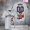 Houston Astros Dragon Ball Son Goku Baseball Jersey Navy Houston Astros Dragon Ball Son Goku Baseball Jersey Navy