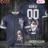 Los Angeles Angels Dragon Ball Son Goku Baseball Jersey Natural