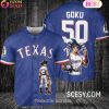 Arizona Diamondbacks Dragon Ball Son Goku Baseball Jersey White Purple
