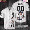Cincinnati Reds Dragon Ball Son Goku Baseball Jersey Red
