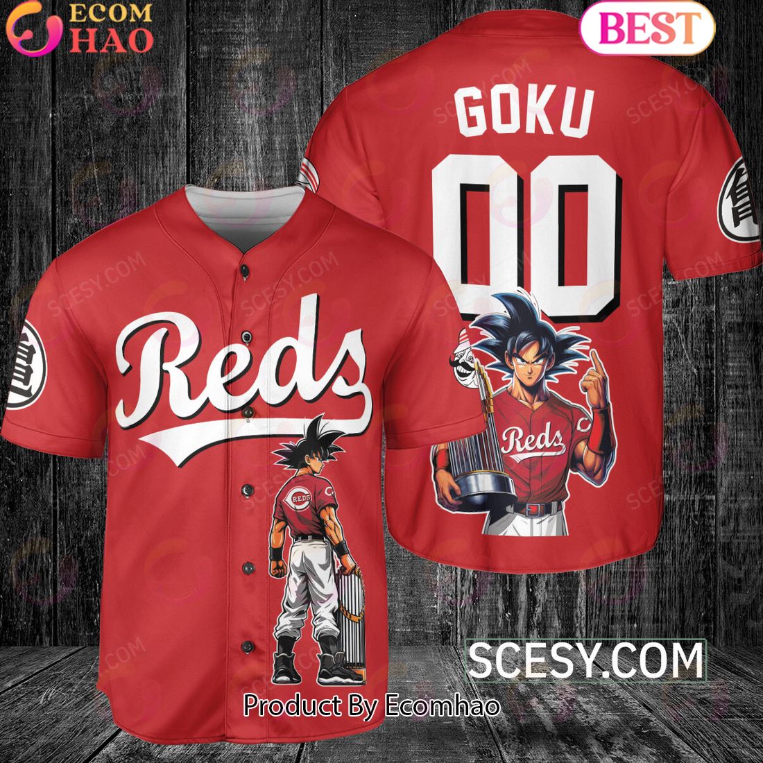 Chicago Cubs Dragon Ball Son Goku Baseball Jersey White