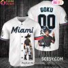 Los Angeles Dodgers Dragon Ball Son Goku Baseball Jersey White