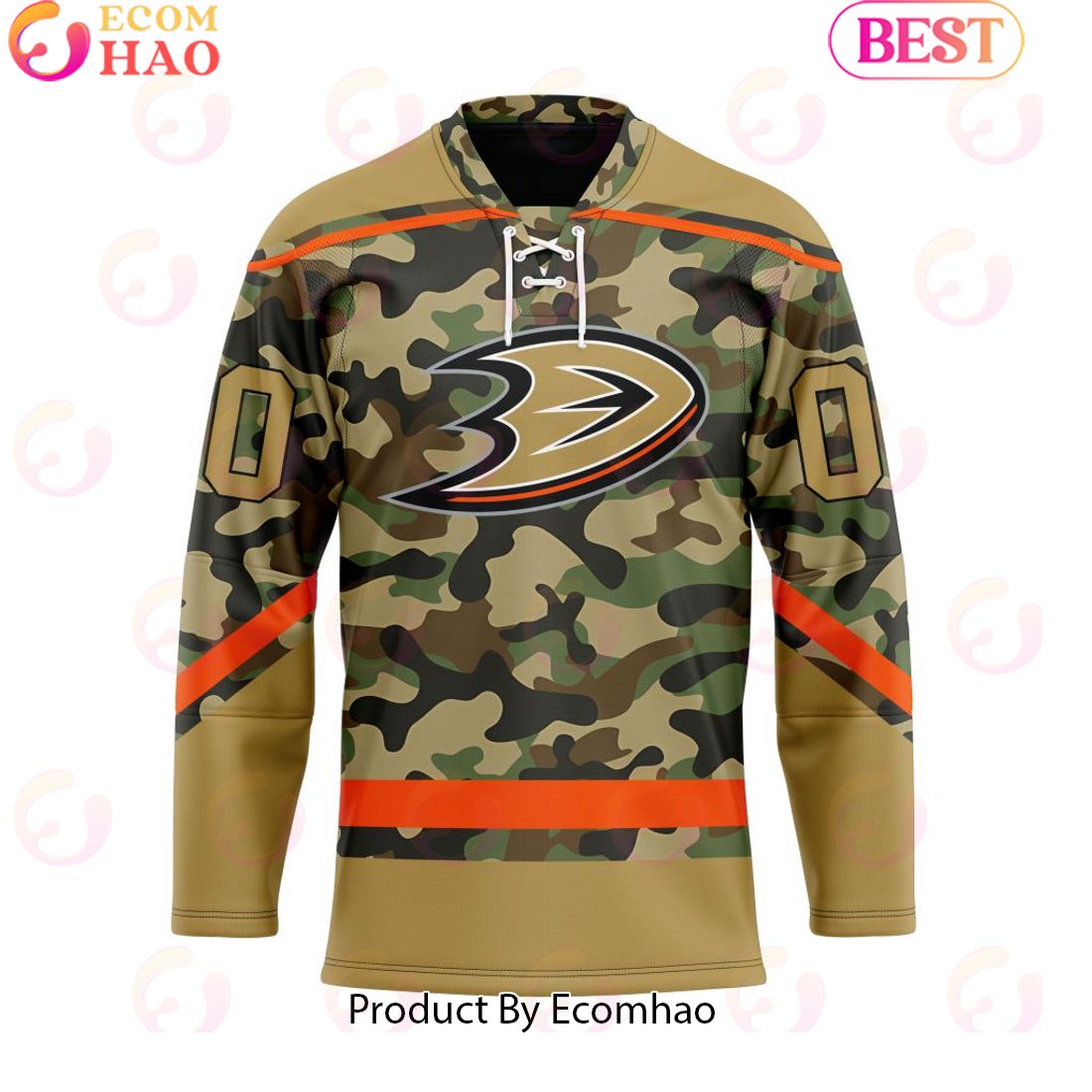 Personalized NHL Anaheim Ducks Special Camo Design Hockey Jersey