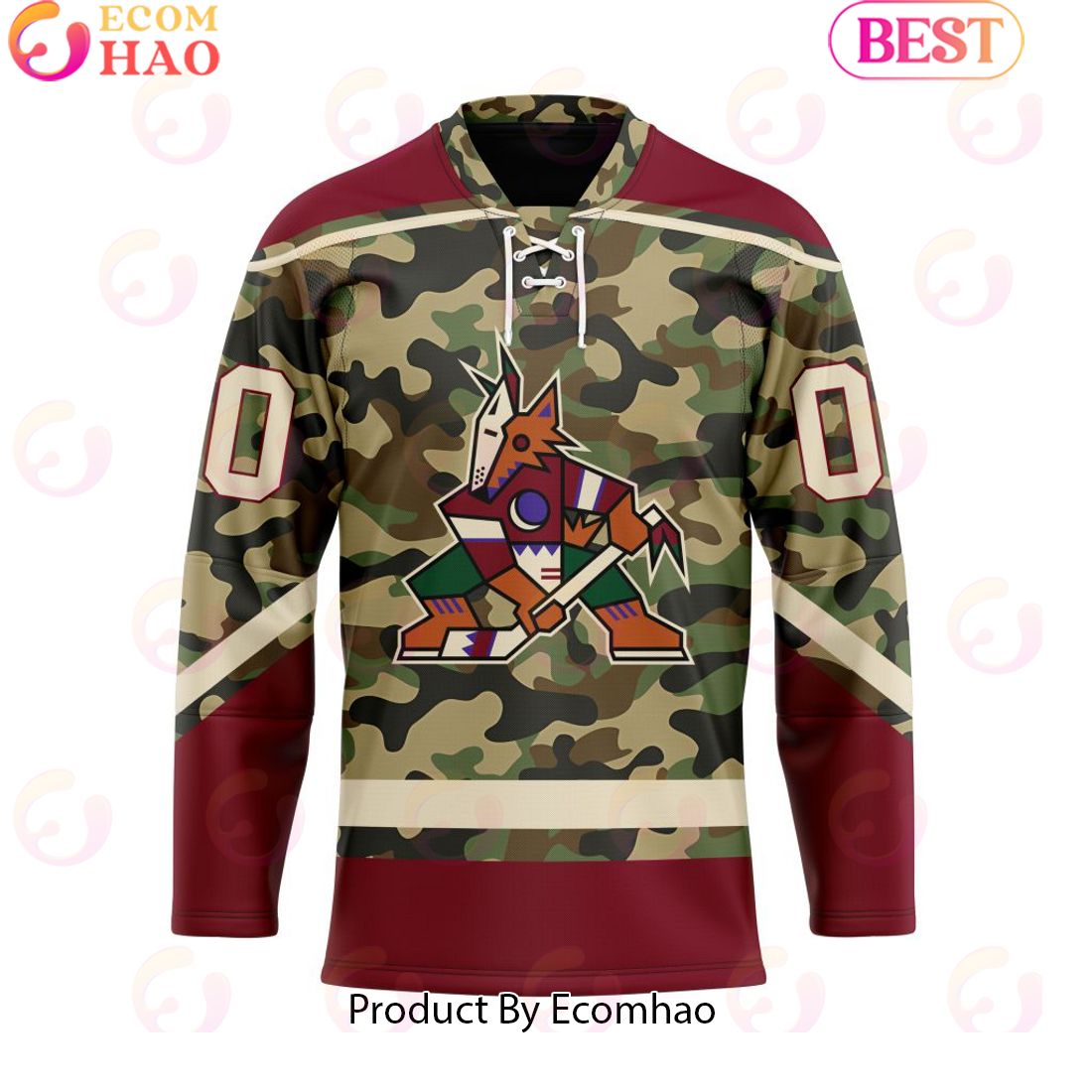 Personalized NHL Arizona Coyotes Special Camo Design Hockey Jersey