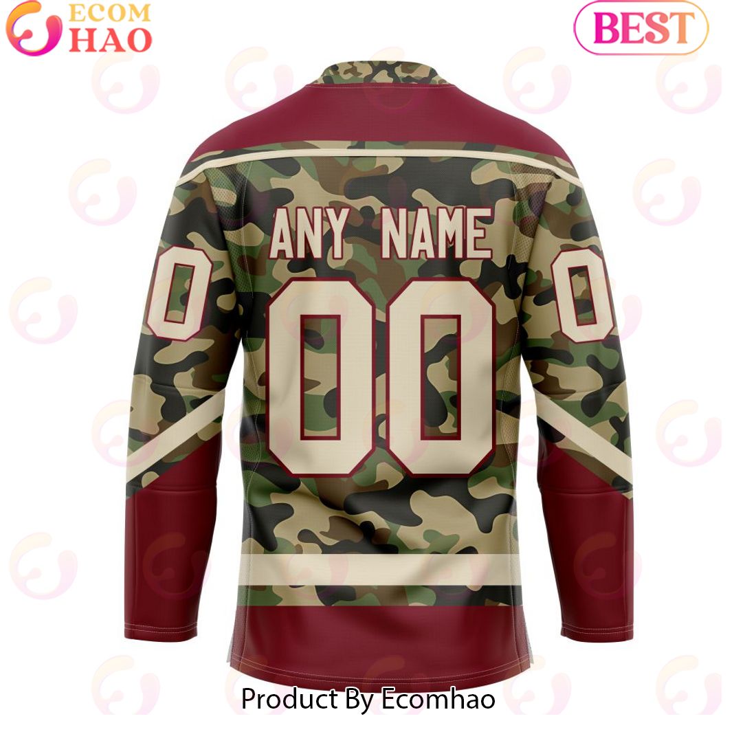 Personalized NHL Arizona Coyotes Special Camo Design Hockey Jersey