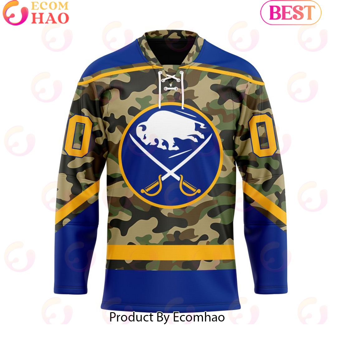 Personalized NHL Buffalo Sabres Special Camo Design Hockey Jersey